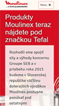 Mobile Screenshot of moulinex.sk