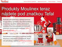 Tablet Screenshot of moulinex.sk